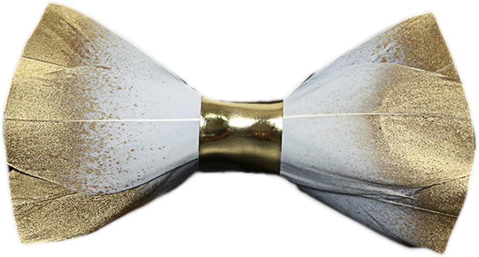Bow Tie Swan Feathers Golden Pu Suitable For Wedding Party Gifts Prom Formals Home