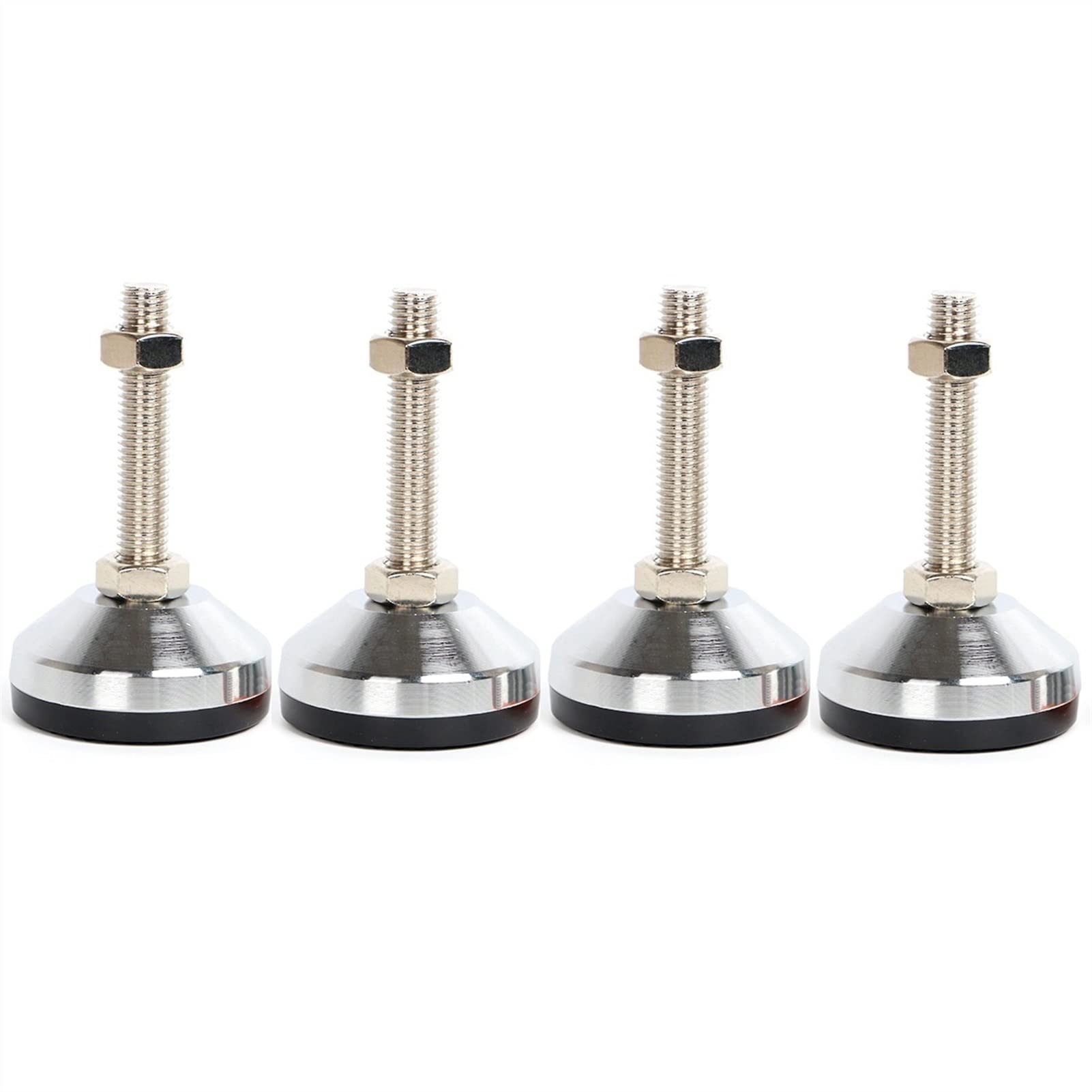 Set 4 Piedini Regolabili M12 Per Tavolo Da Calcio – 88x68mm, Carico 25kg/pezzo, Antiscivolo, Proteggono Pavimento E Tavolo