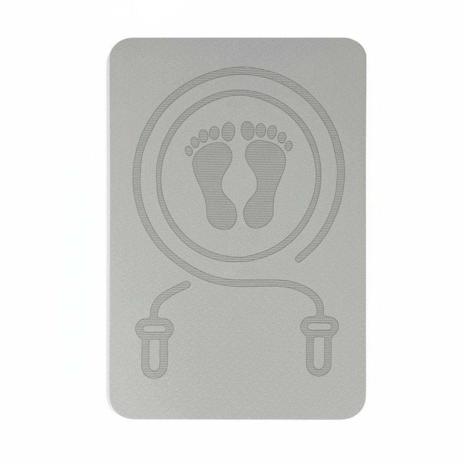 CALANDIS Jump Rope Mat Thickened Skipping Mat Multi-Functional Soundproof Exercise Pad for Indoor, Home, Apartment Gray 15MM-image-28