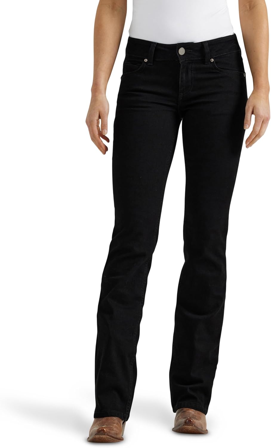 Wrangler Women’s Western Mid Rise Stretch Boot Cut Jean