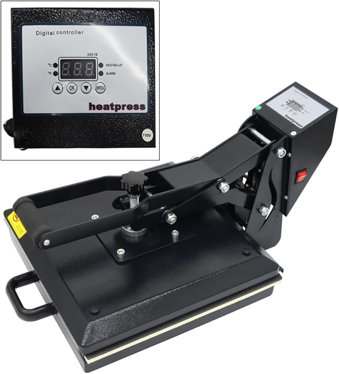 Termofijadora Manual 15x15 Pulgadas con Pantalla Digital de Tiempo y Temperatura 1400W miniatura 4