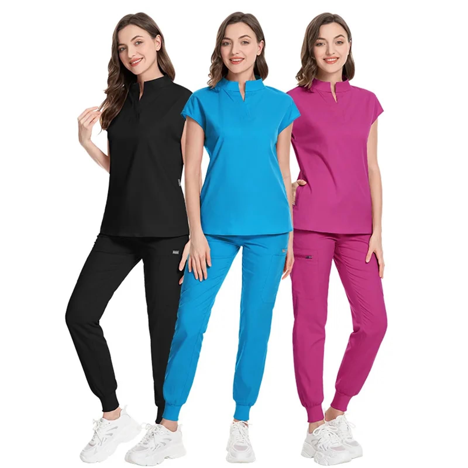 Uniforme Sanitario Unisex Uniformes médicos for Mujer, Conjuntos de Batas quirúrgicas, Blusas, Pantalones, Accesorios for Enfermeras, Tienda Mascotas, Doctor, Belleza