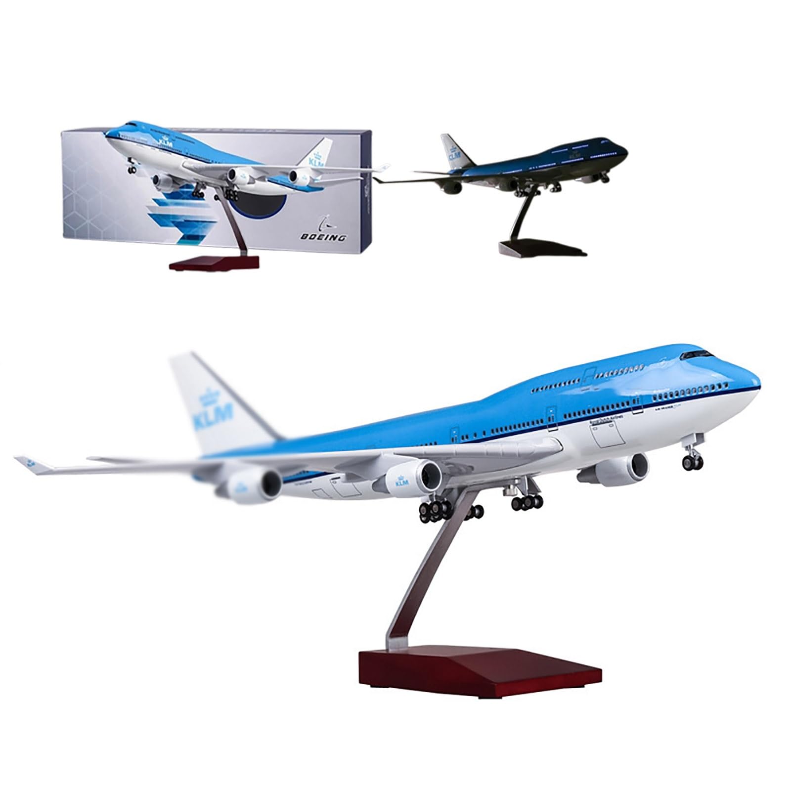 1/157 Scale 747 Diecast Aircraft Model Aircraft Model Miniature Plane Resin Airplanes Aviation Enthusiasts Gift with Stand for Adult Desktop Display Aviation Enthusiasts Display(Upgraded version)
