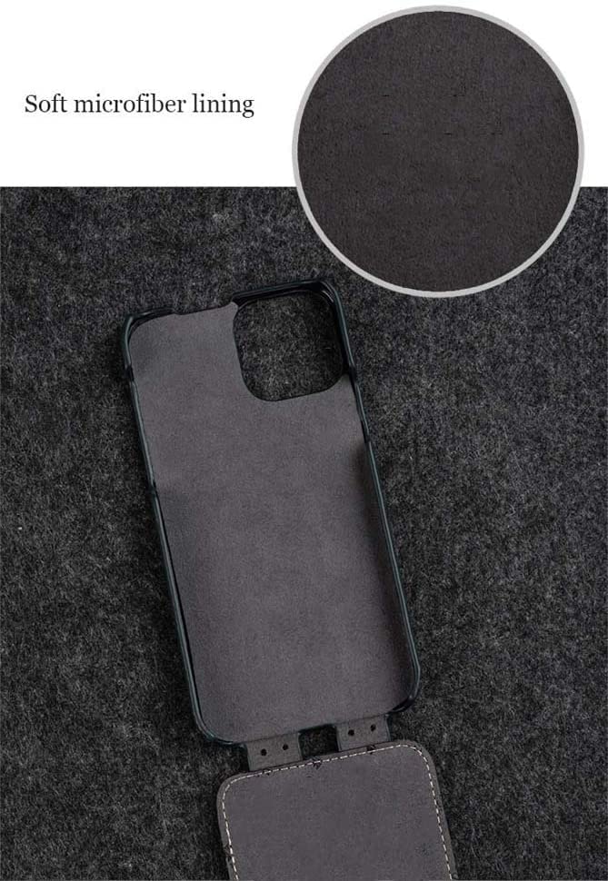 Housse cuir véritable iPhone 12 Pro Max blanc rabat vertical antichoc - 2