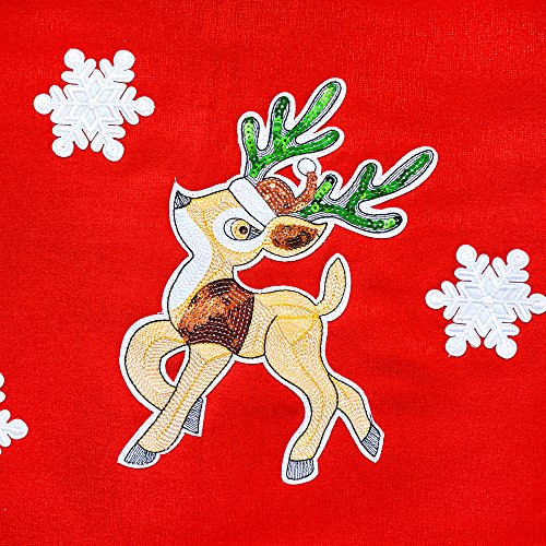 Sunny Fashion Girls Dress A-line Christmas Tree Xmas Sequin Sparkling Party4