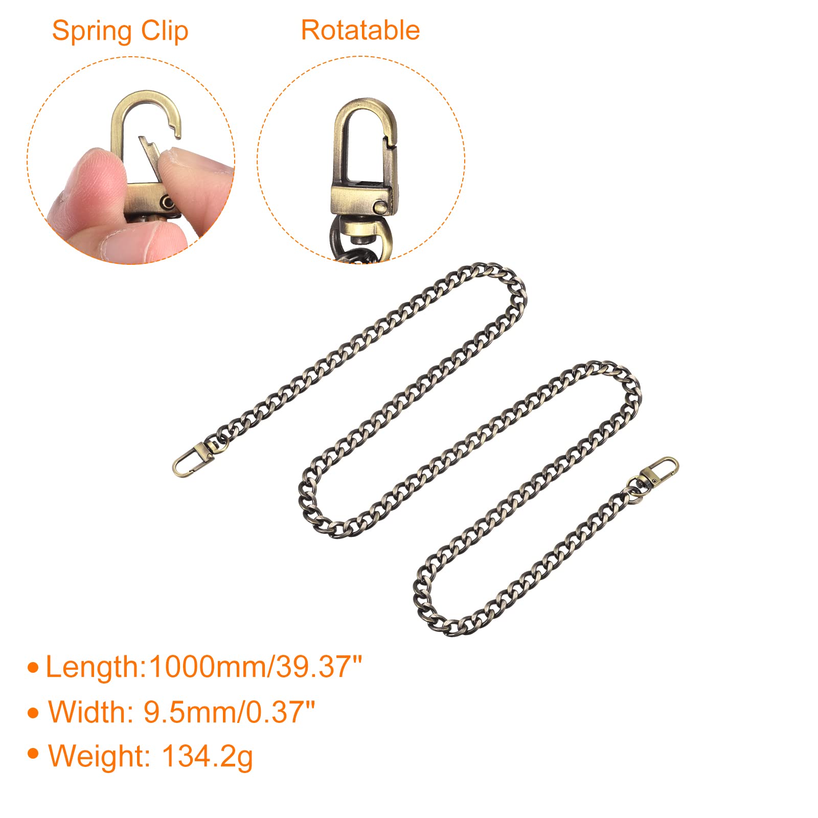 Amazon.com: uxcell Iron Flat Chain Strap, 39