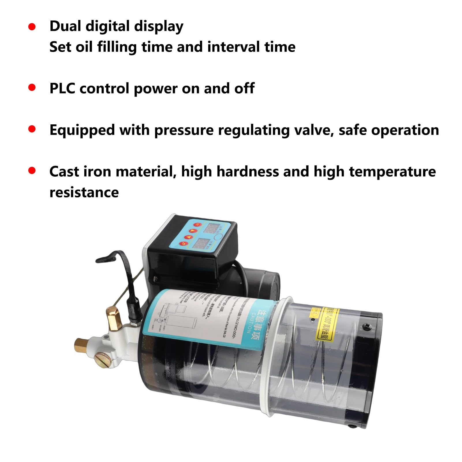 Haofy Elektryczna Pompa Olejowa Automatyczna Pompa Smaru Paliwowego Ustawiany Czas dla Systemów Smarowania Obrabiarek AC 220 V