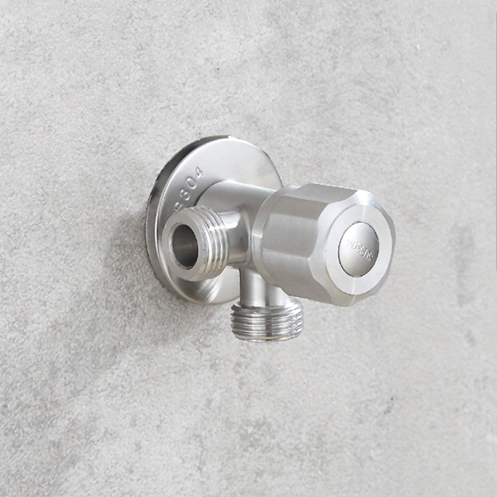 Valve à angle G1/2 en acier inoxydable 304 pour chauffe-eau et toilette