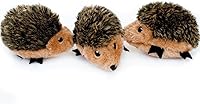 ZippyPaws Burrow Replacement Miniz Hedgehogs - 3 Pack Squeaky Plush Dog Toys for Hide & Seek, Boredom Buster for Small Medium Pups