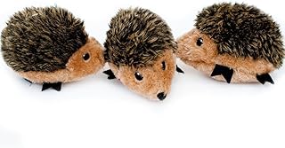 ZippyPaws - Burrows Replacement Miniz Hedgehogs 3-Pack - Plush Refills for Interactive Dog Toys for Boredom - Hide and Seek Dog Toys and Puppy Toys, Colorful Squeaky Dog Toys for Small and Medium Dogs
