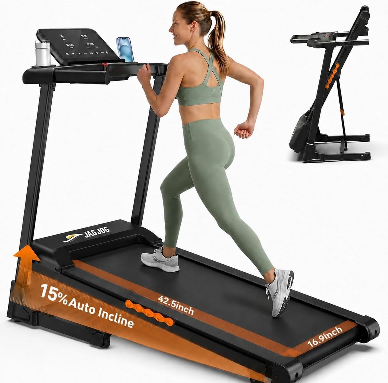 JAGJOG Foldable Treadmill