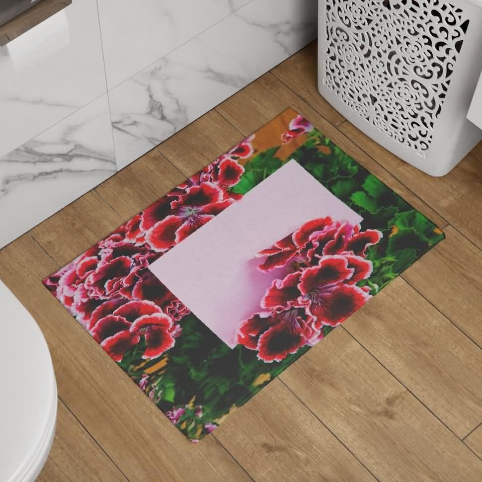 Tapis de porte d entrée extérieur fleur antidérapant 50x80 cm CEVAN - 3