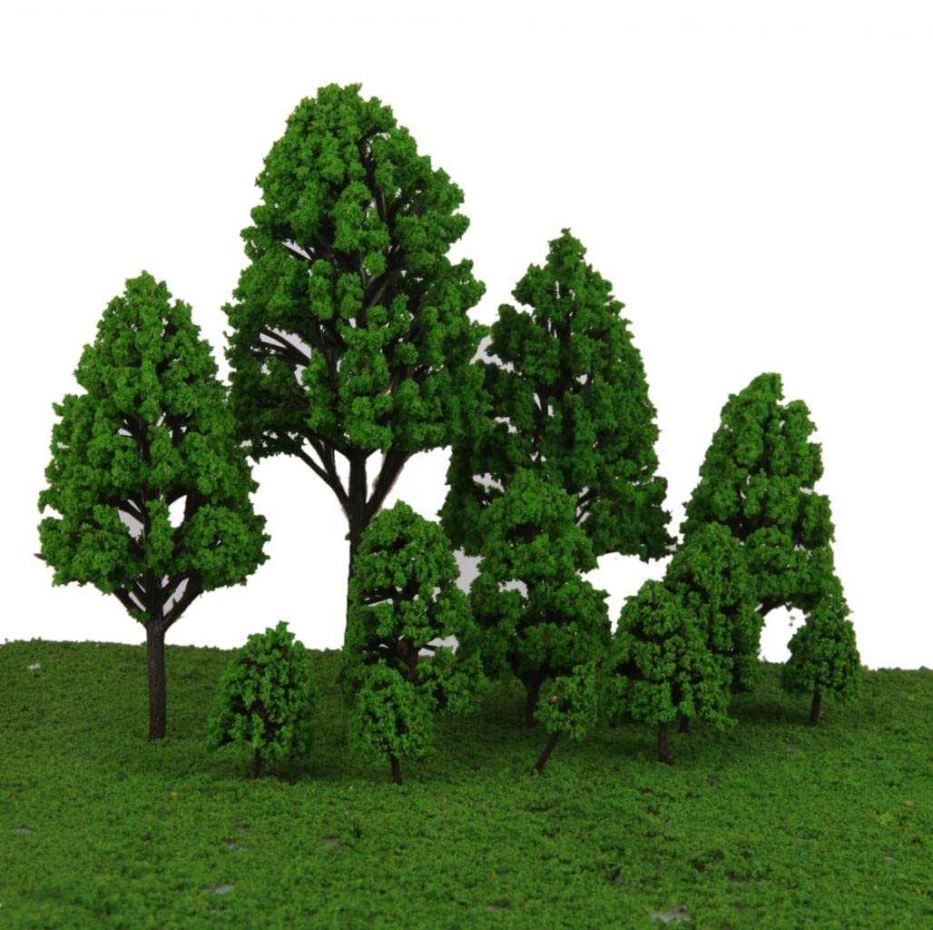 CALANDIS™ 6x12pcs Poplar Trees Model Light Green Leaves 2.5-16cm 1:500-1:50 | Scenery & Trees | Parts & Accessories | HO Scale | Model Railroads & Trains-image-43