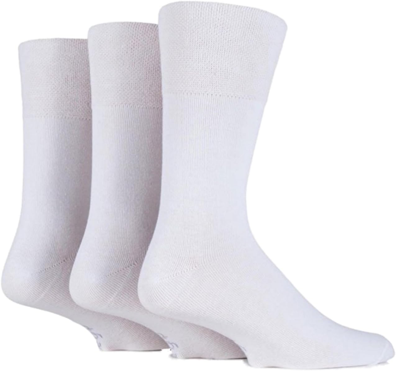 6x Pairs of Mens Plain Gentle Grip Non-Elastic Socks/UK 6-11 Eur 39-45