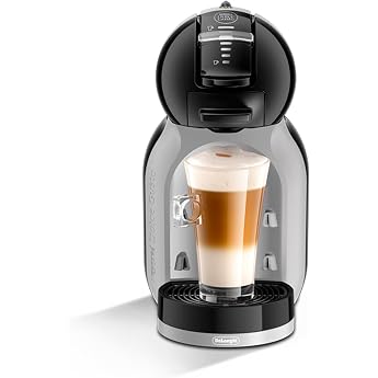 NESCAF&Eacute; Dolce Gusto by De'Longhi Mini Me EDG155.BG Pod Coffee Machine and Other Automatic Drinks-Black & Artic Gray, Plastic,