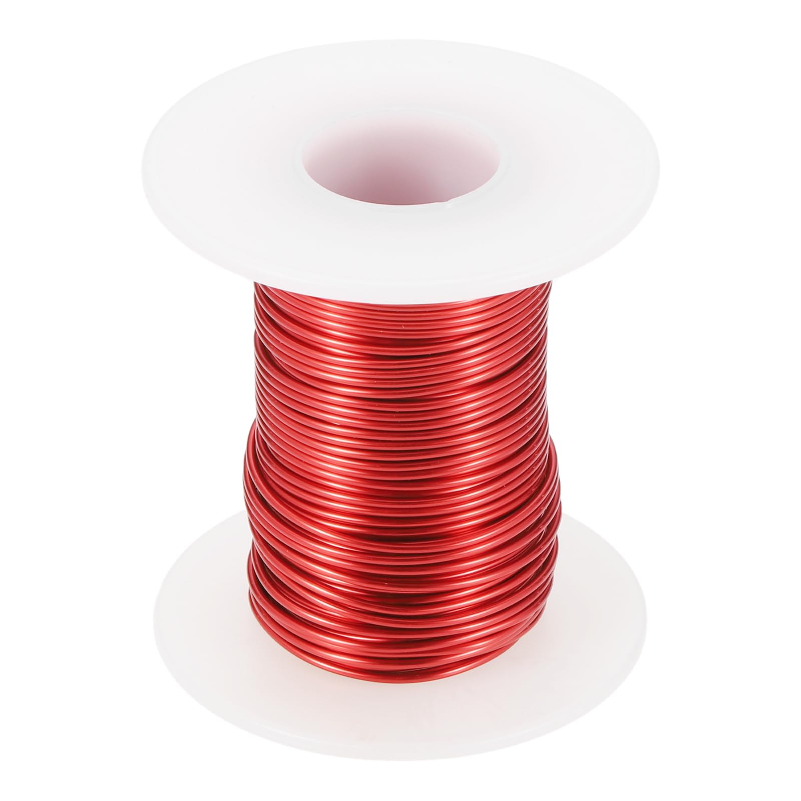 QUARKZMAN 24AWG Alambre Esmaltado de Cobre 0.5mm Magnético Bobina Transformador Motor Eléctrico Grado F 155°C 4oz Rojo