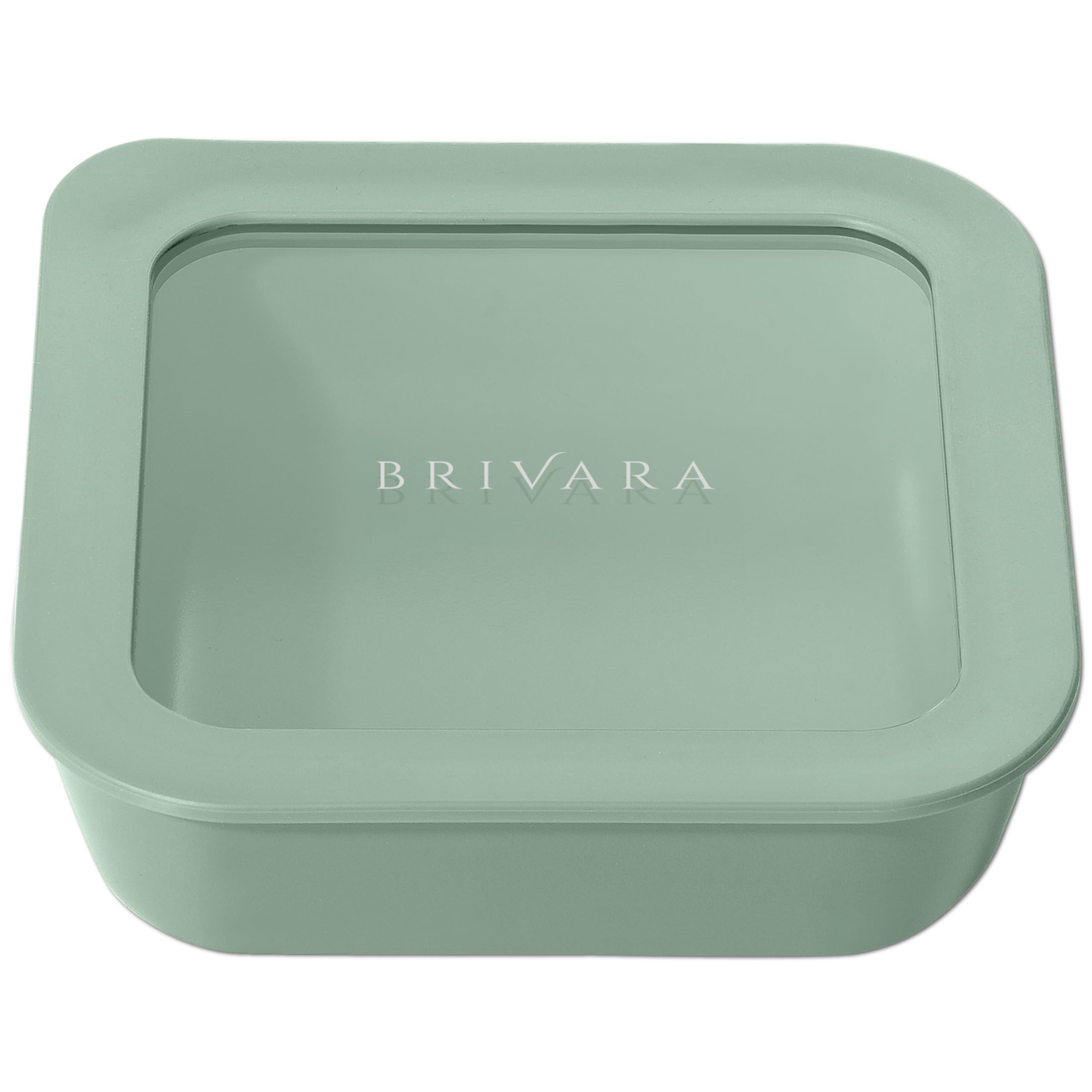 Glass Food Storage Container &amp; Lid, 2.5-Cup Square, Willow