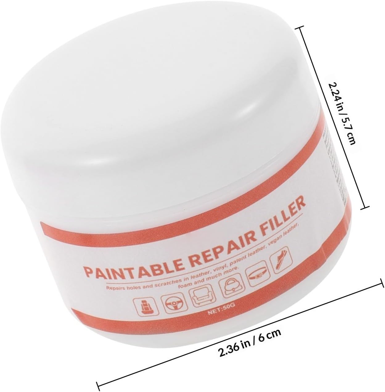 Mobestech Leather Repair Cream for Automotive and Home Upholstery Deep Nourishment and Stain Resistant Leather Wear Repair Filler