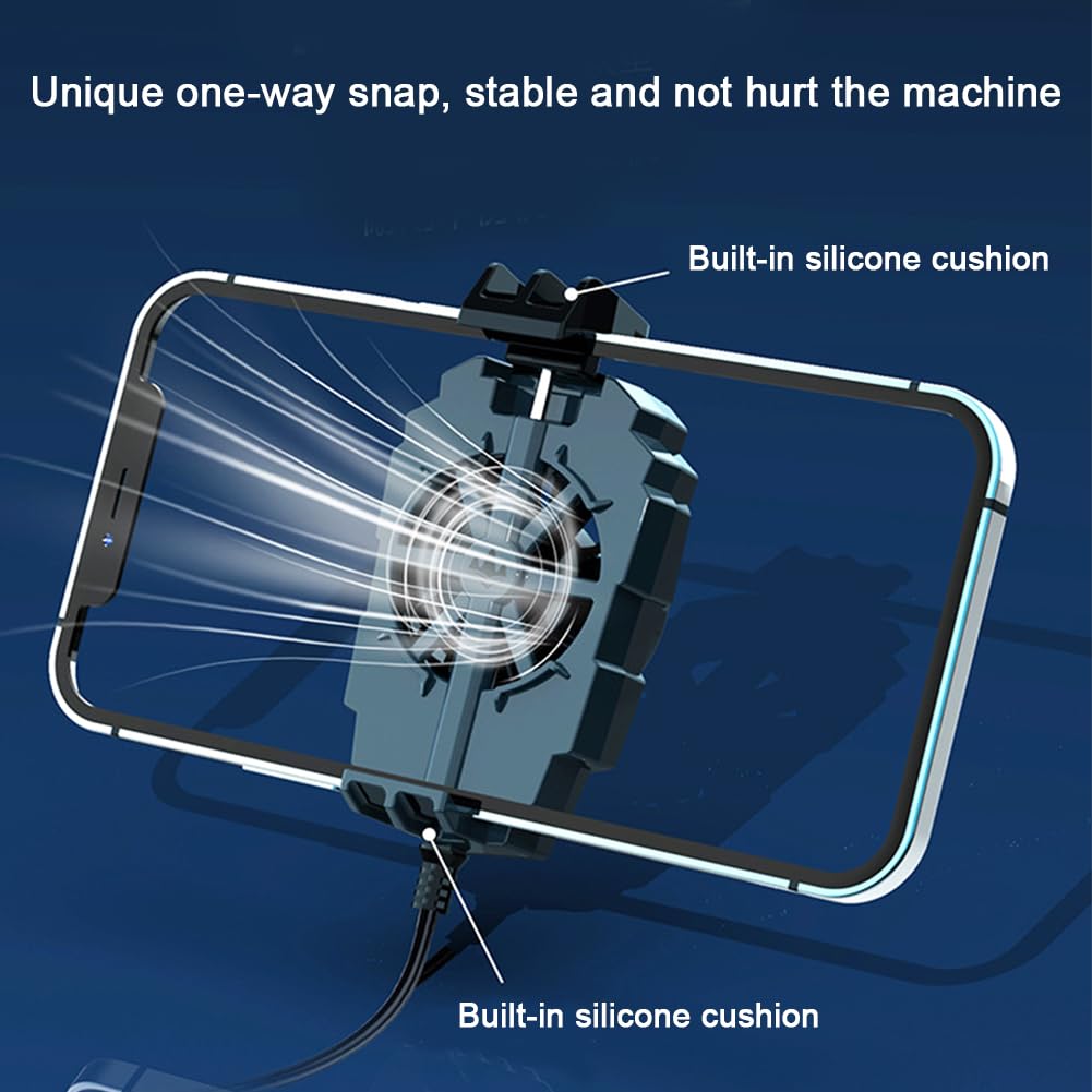 Raffreddatore per Telefono, 2 pcs Ventola di Raffreddamento del Telefono, Radiatore del Telefono, Radiatore Cellulare per Giochi Sreaming Waching Video, per iPhone Smartphone Android