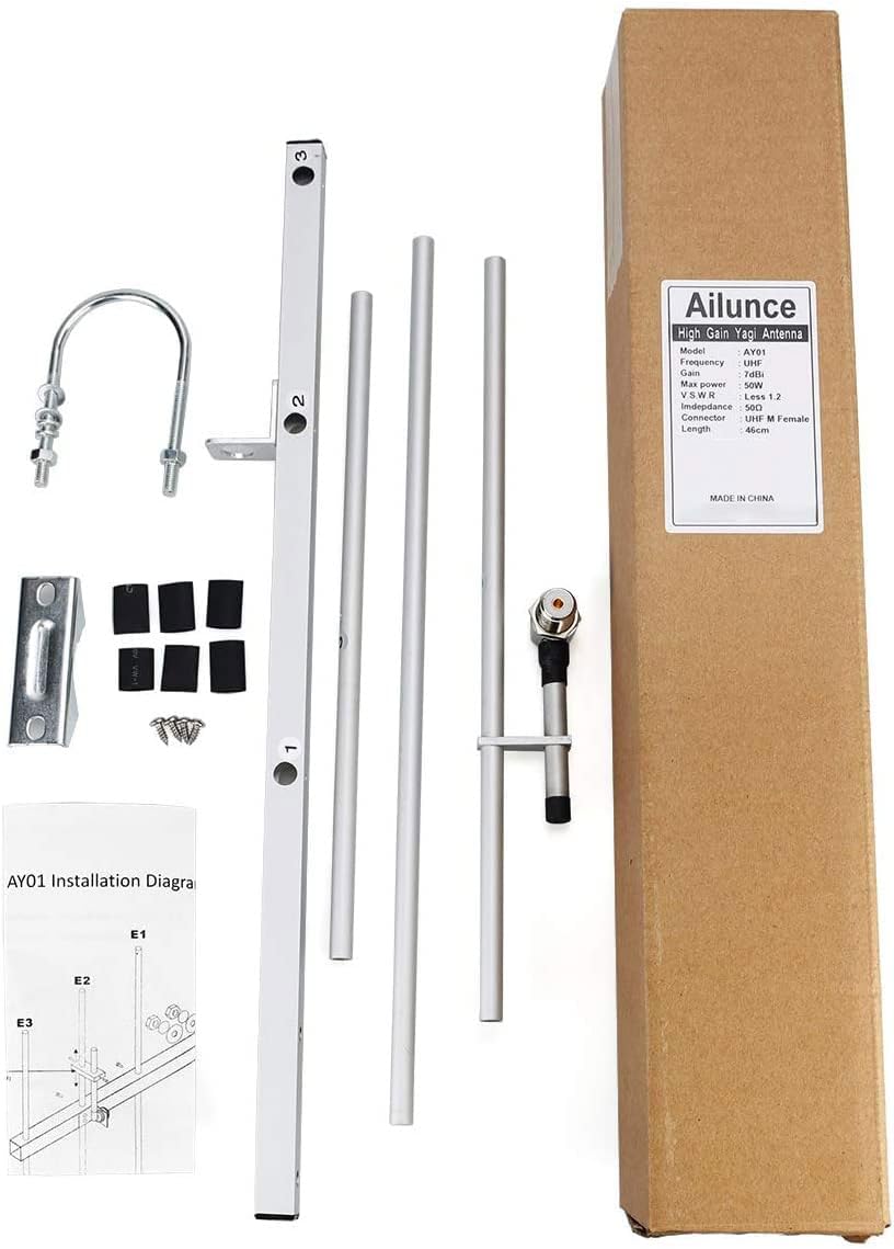 50% оƒƒ Dіѕсоunt Ailunce AY01 Yagi Antenna for Ham Radio,UHF 400-470MHz Antenna for Ailunce HD1 Retevis RT83 RT86 RT53 RT6 Walkie Talkie Transceivers,High Gain 7 dBi SL16-F Base Station Antenna(1 Pack) Crаzу Dеаlѕ Ailunce AY01 Yagi Antenna for Ham Radio,UHF 400-470MHz Antenna for Ailunce HD1 Retevis RT83 RT86 RT53 RT6 Walkie Talkie Transceivers,High Gain 7 dBi SL16-F Base Station Antenna(1 Pack)