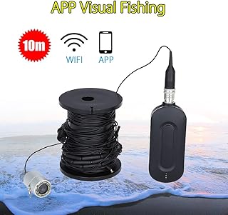 Profundidad de detección 10M Buscador inalámbrico de peces 2.4G WIFI Camara subacuatica portatil mejorar su