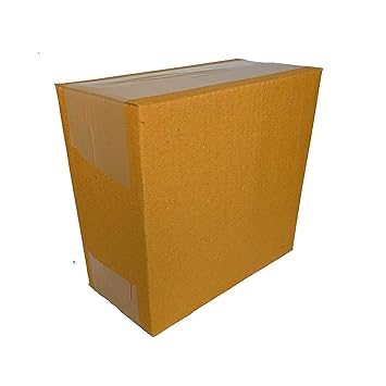 YNK Brown Packaging Corrugated 8x4x8 inch 3 Ply Boxes for Moving, Shipping, Storage, Heavy Duty use (50 pcs)
