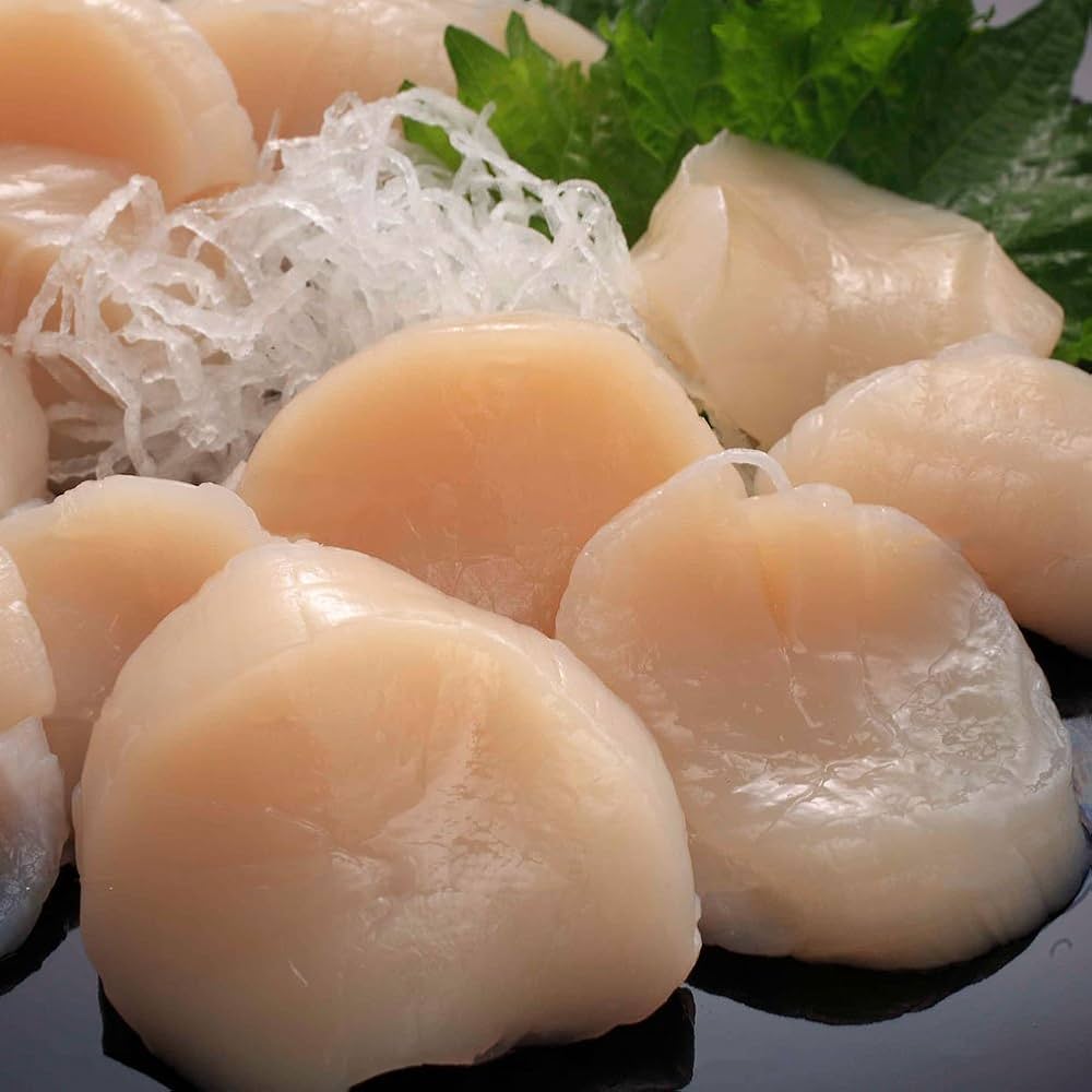 Amazon.co.jp: 魚耕 ほたて貝柱 ホタテ 刺身 冷凍 青森県産 1kg