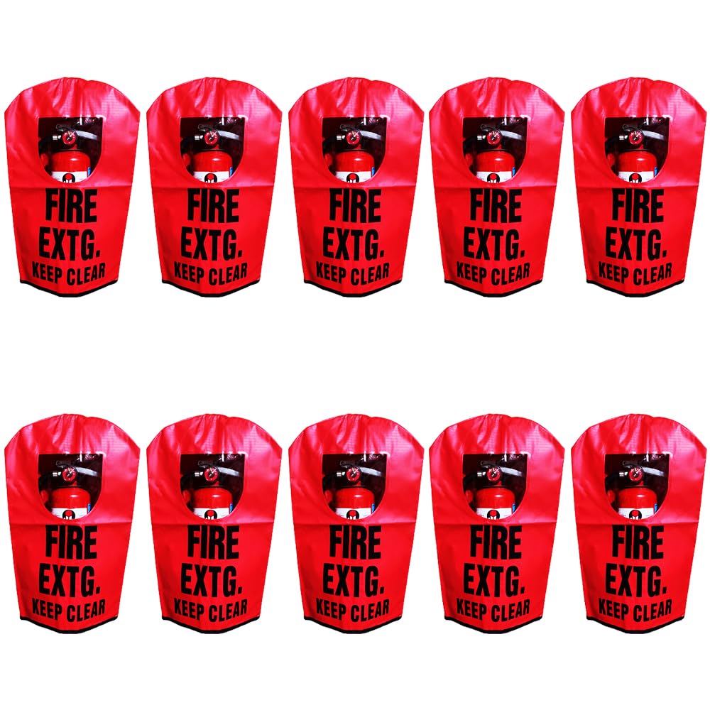 (10 Pack) 10 Lb To 20 Lb Heavy Duty Portable Fire Extinguisher Exterior Covers