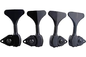 Bass Guitar Tuning Machines with Open Gear Heads