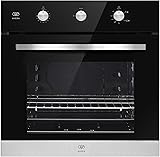 AVERA Horno de Gas Natural Empotrable, Capacidad 58 L, Panel de Control Multifuncional, Diseño Elegante y Seguro, Incluye 3 accesorios I HE02NAT