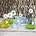 CHIVE ‘Loft’ Small Mini Flower Vases - Clear Glass Bud Vases, Set of 10 Color - Cute Vintage Rustic Centerpieces for Wedding, Events & Home - Premium Quality, Designed to Last