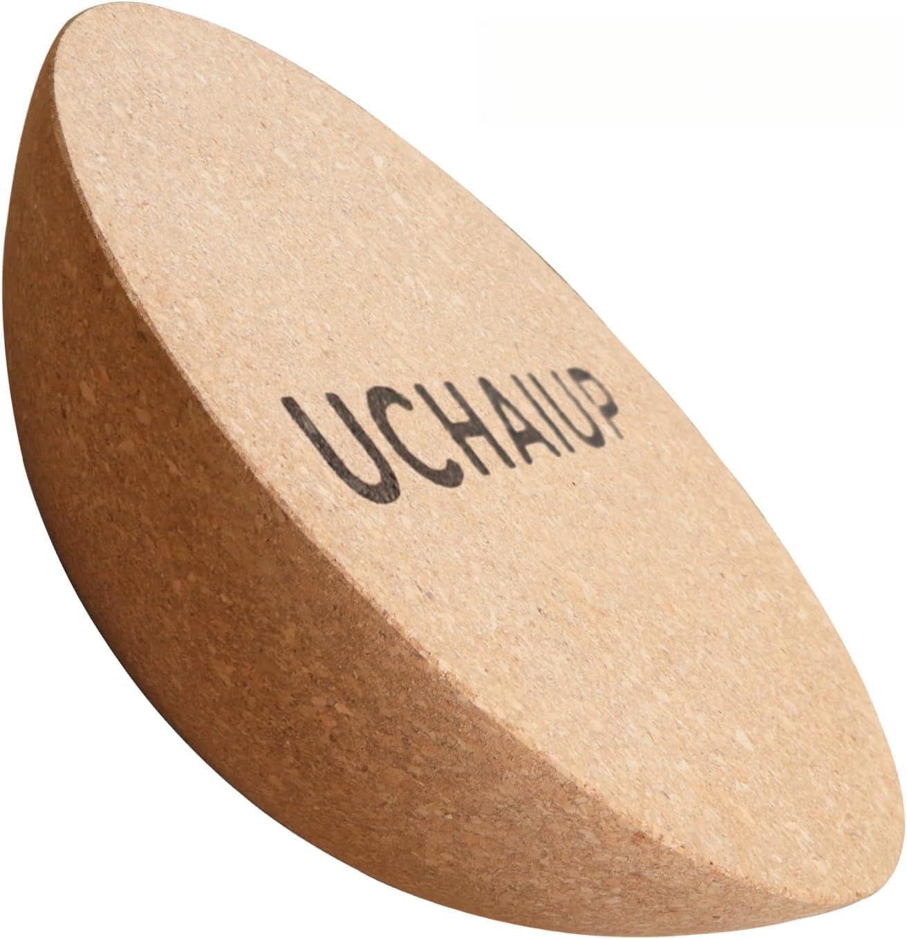 Bola de entrenamiento de corcho, 30 cm de diámetro, 10 cm de altura, diseño antideslizante para tabla de equilibrio/rehabilitación, fitness, yoga, pilates, material natural, ecológico