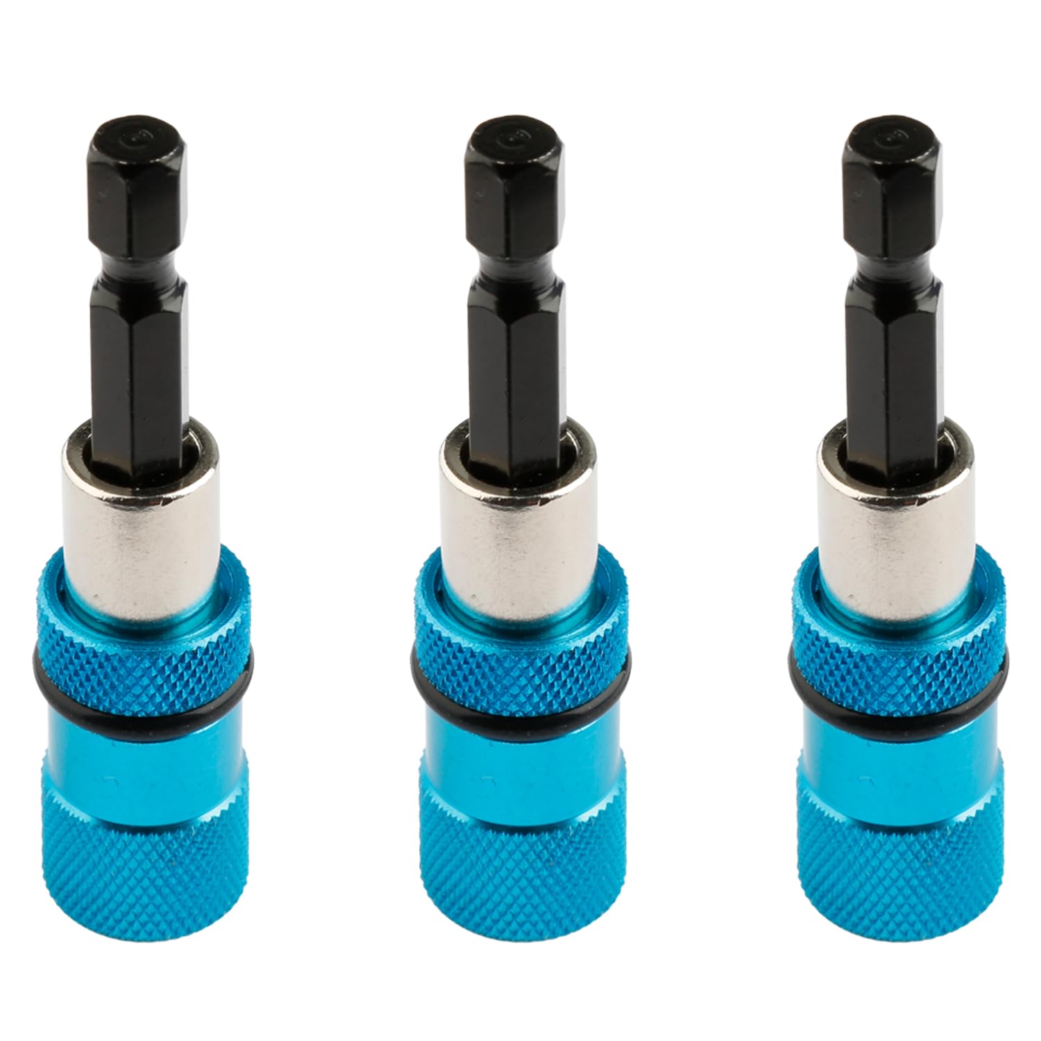 Rumyve 3Pcs 1/4 Hex Shank Drywall Screwdriver,Adjustable Screw Depth Screwdriver Bit Holder,Adjustment Drywall Tools,Bit Holder For Impact Driver