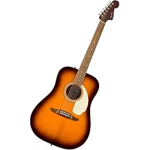 Fender California Deluxe Redondo Acoustic Guitar, Honey Sunburst