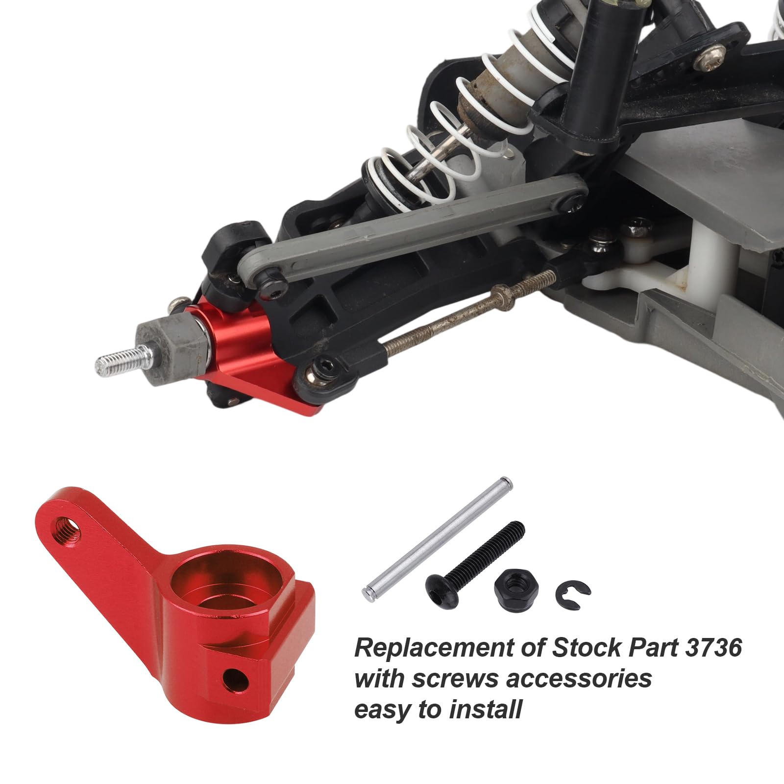 Amazon.com: Hobbypark Aluminum Front Steering Blocks Upgrade