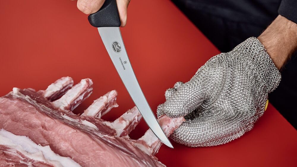 Victorinox Victorinox swiss army cutlery fibrox pro curved boning knife semistiff blade, 5.5 Pound, Black, 6" Boning, Silver/Black — Amazon image 2