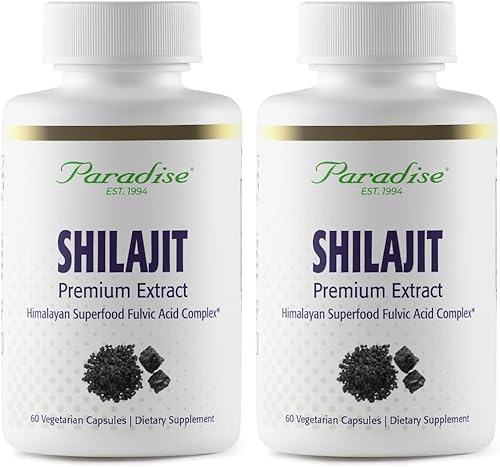 Miniatura 3 de Paradise Herbs Shilajit Extract, Whole Active Plant Extract, Super Potent, Ultra Pure, Vegan, Non-GMO, Gluten Free, Keto, 60 Count Vegetarian