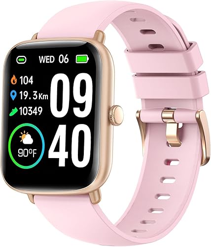 Proyoo Rastreador de actividad física con monitor de oxígeno de frecuencia cardíaca 724, duración de la batería de 7 días, con contador de calorías