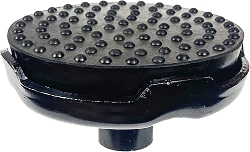 Miniatura 4 de Sillín de piso con almohadilla de goma, 4.8 pulgadas de diámetro, vástago de 1-18, hasta 4 toneladas, pieza de repuesto de calidad de hierro fundido