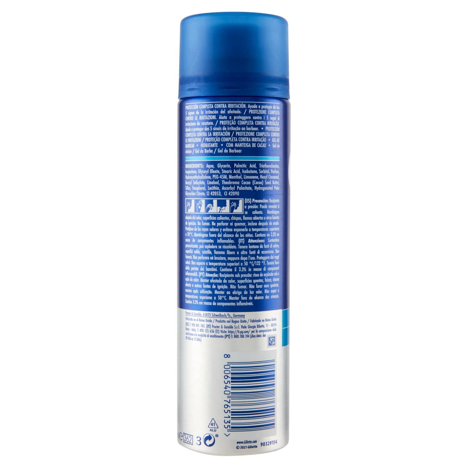 GILLETTE Gel Series Hidratante 200Ml per la beauty routine quotidiana, per benessere e cura quotidiana, 200ml