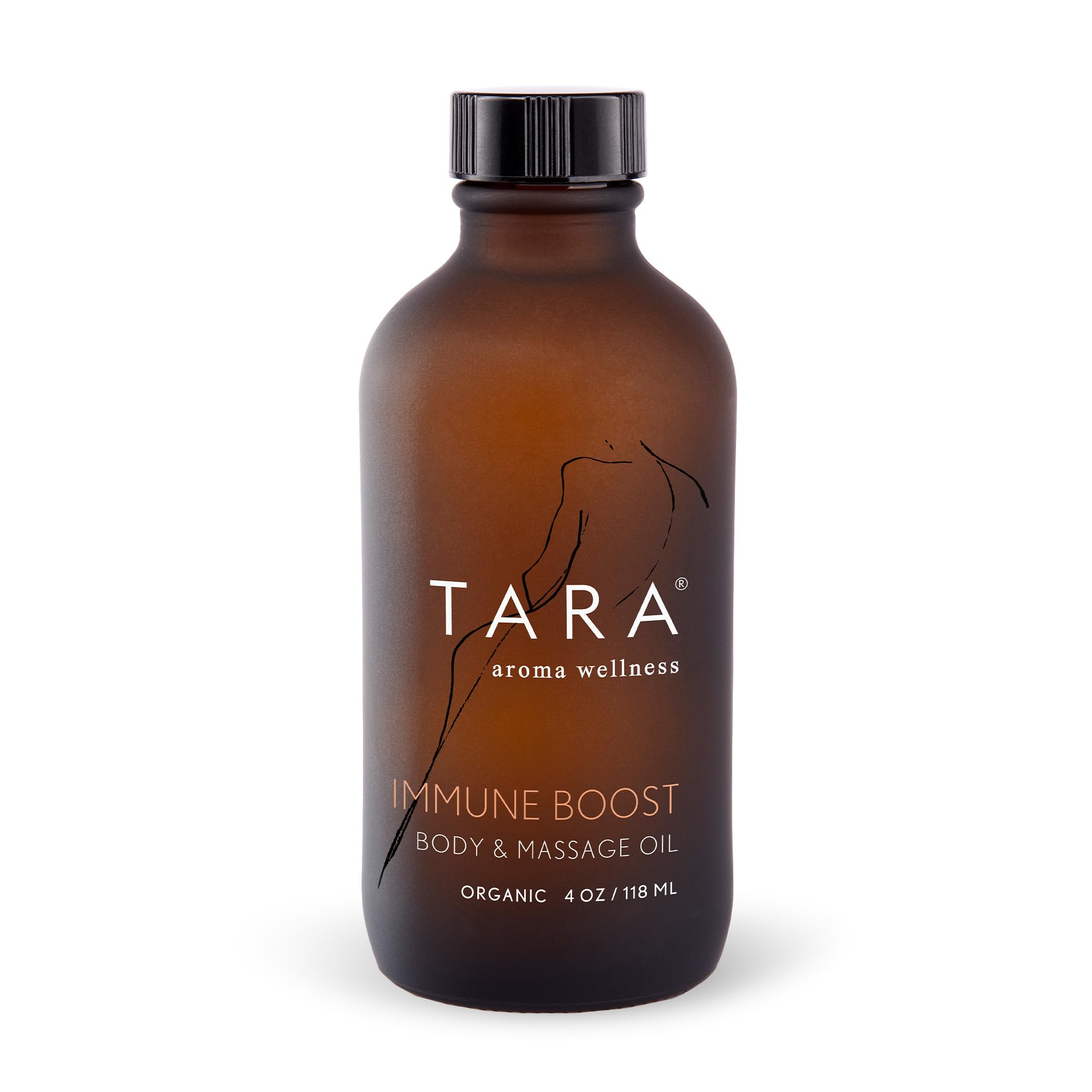 TARA Spa Therapy Immune Boost Body &amp; Massage Oil – Premium Organic Oil for Immune Support &amp; Vitality, 100% Pure Essential Oils, Eucalyptus, Tea Tree &amp; Lemon, 4 oz