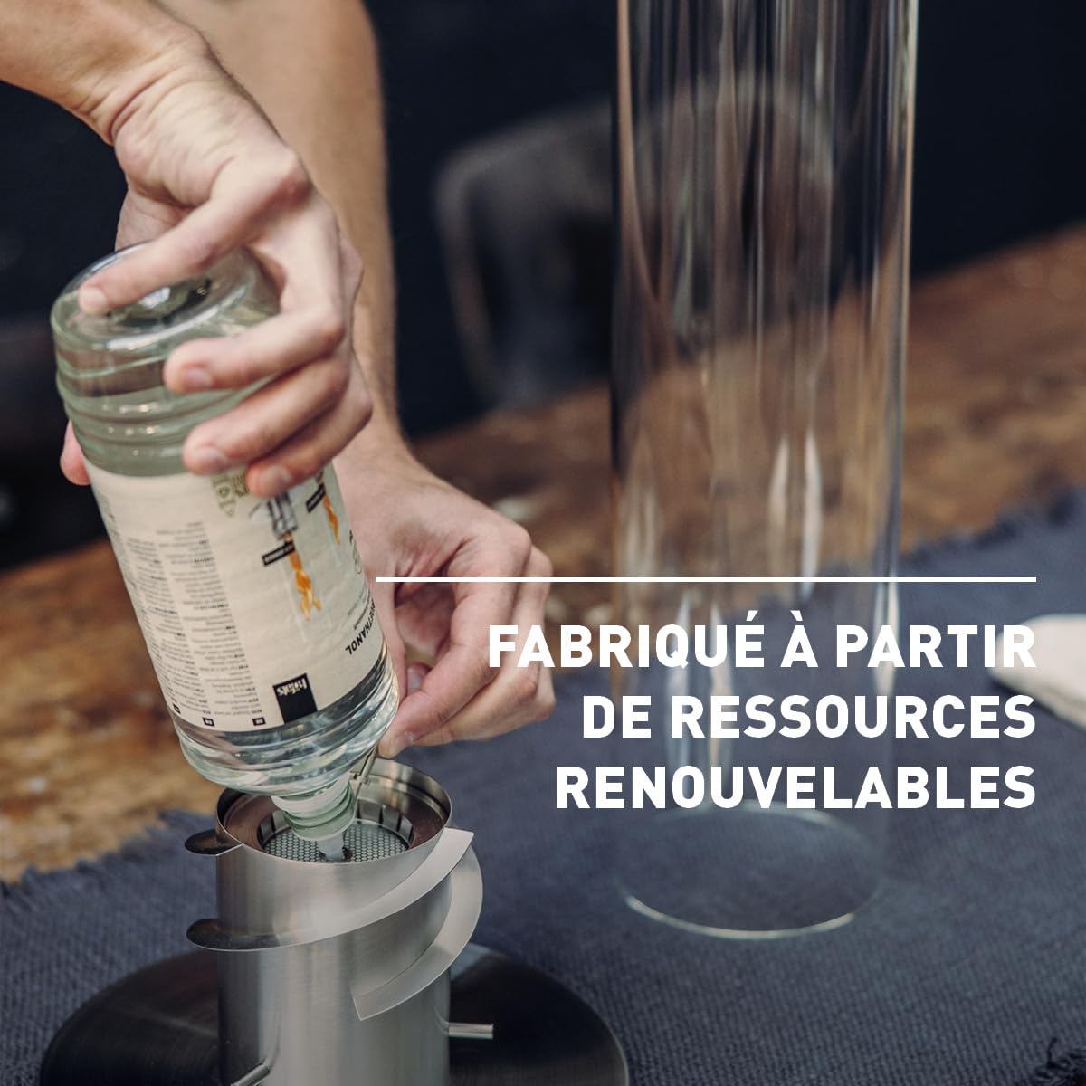 höfats Bioéthanol Liquide Spin 900 1200 6x1 Litre Bouteille sans fumée sans suie