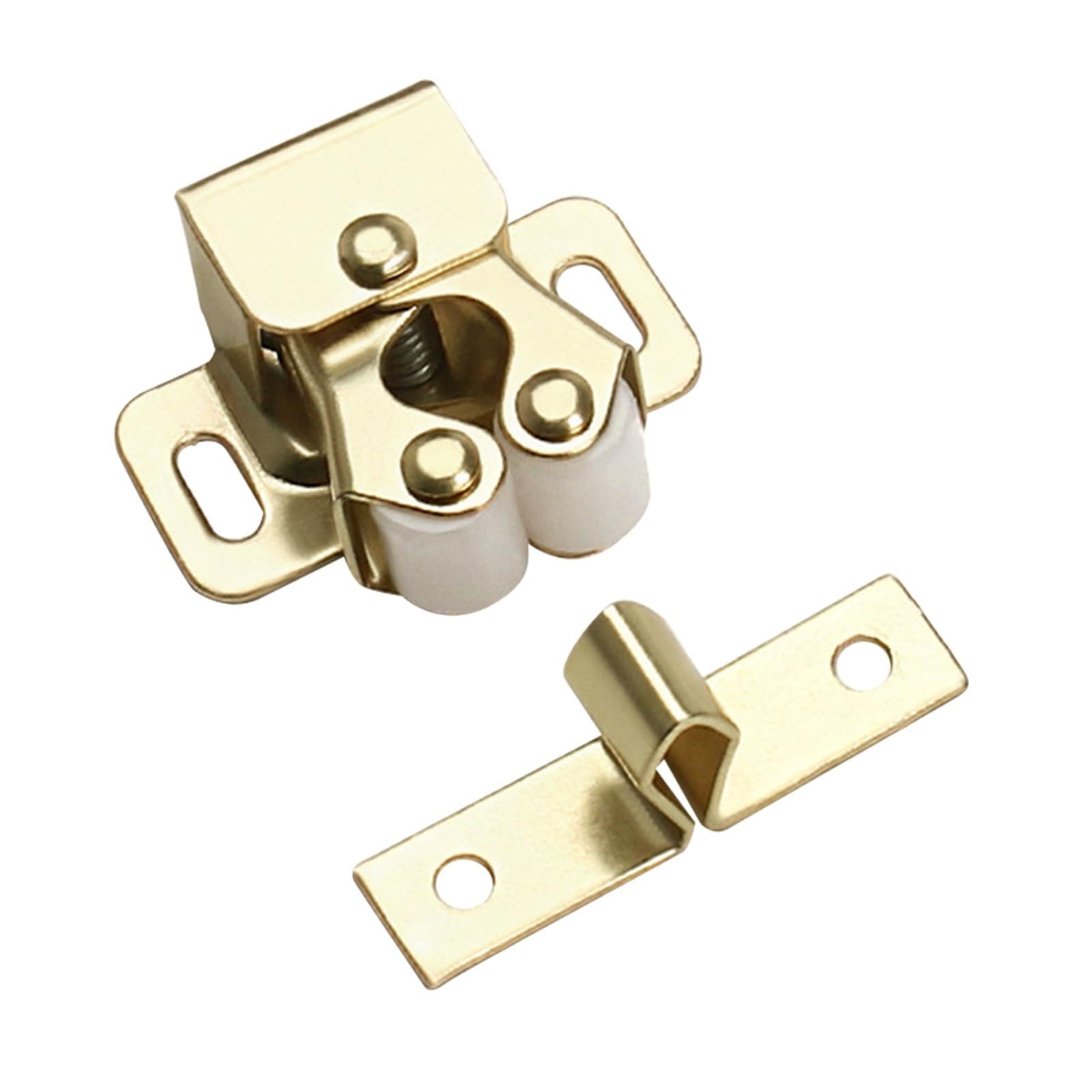 8pcs Cabinet Catches Suction Closet Sliding Door Stoppers Buffer Anti Collision Furniture Hardware Tools for Furniture(Gold)