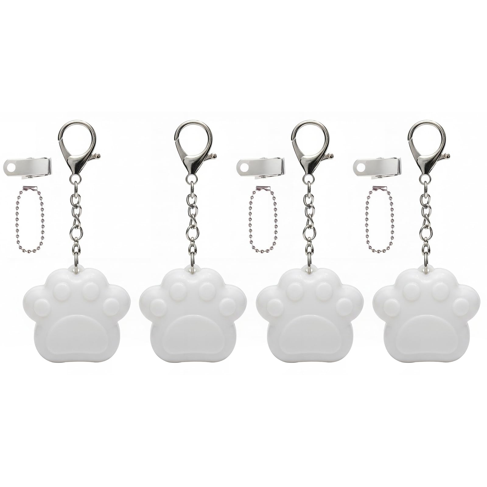 4Pcs Purse Light Handbag Lights, Automatic Sensor Touch Activated LED Lamp, Cats Paw Shaped Rechargeable Glow Lights for Women Bag, USB Night Light for Handbags & Purses, Gift for Ladies Girls