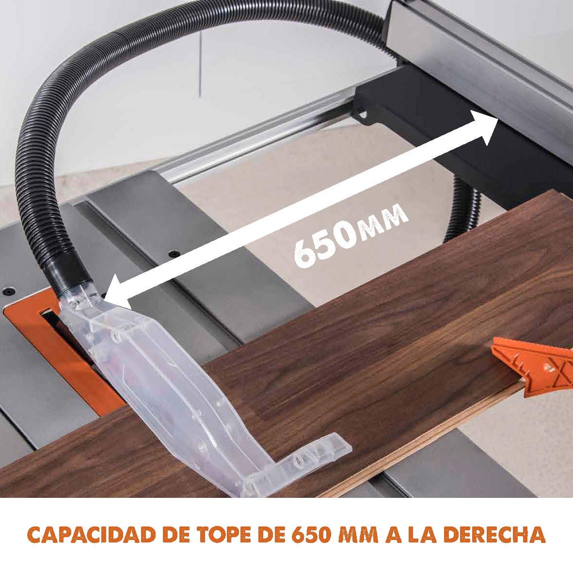 EVOLUTION POWER TOOLS 057-0003 Sierra de mesa multimaterial Rage 5-S, 1500 W, 230 V, 255 mm
