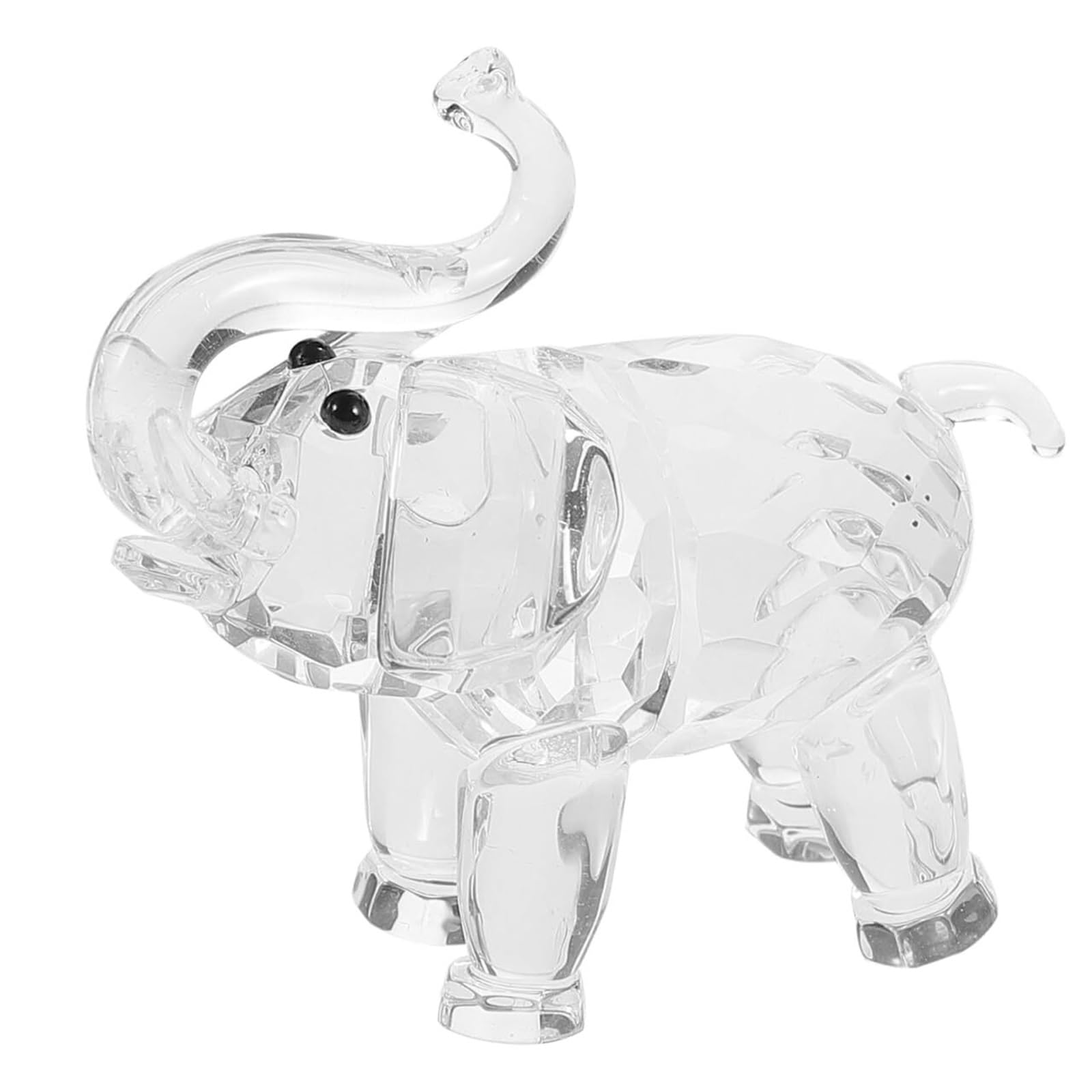 JJJing5 Decor Elephant Figurine Elegant Statue For Home Decor Collectible Animal Ornament Nightstand Accessories
