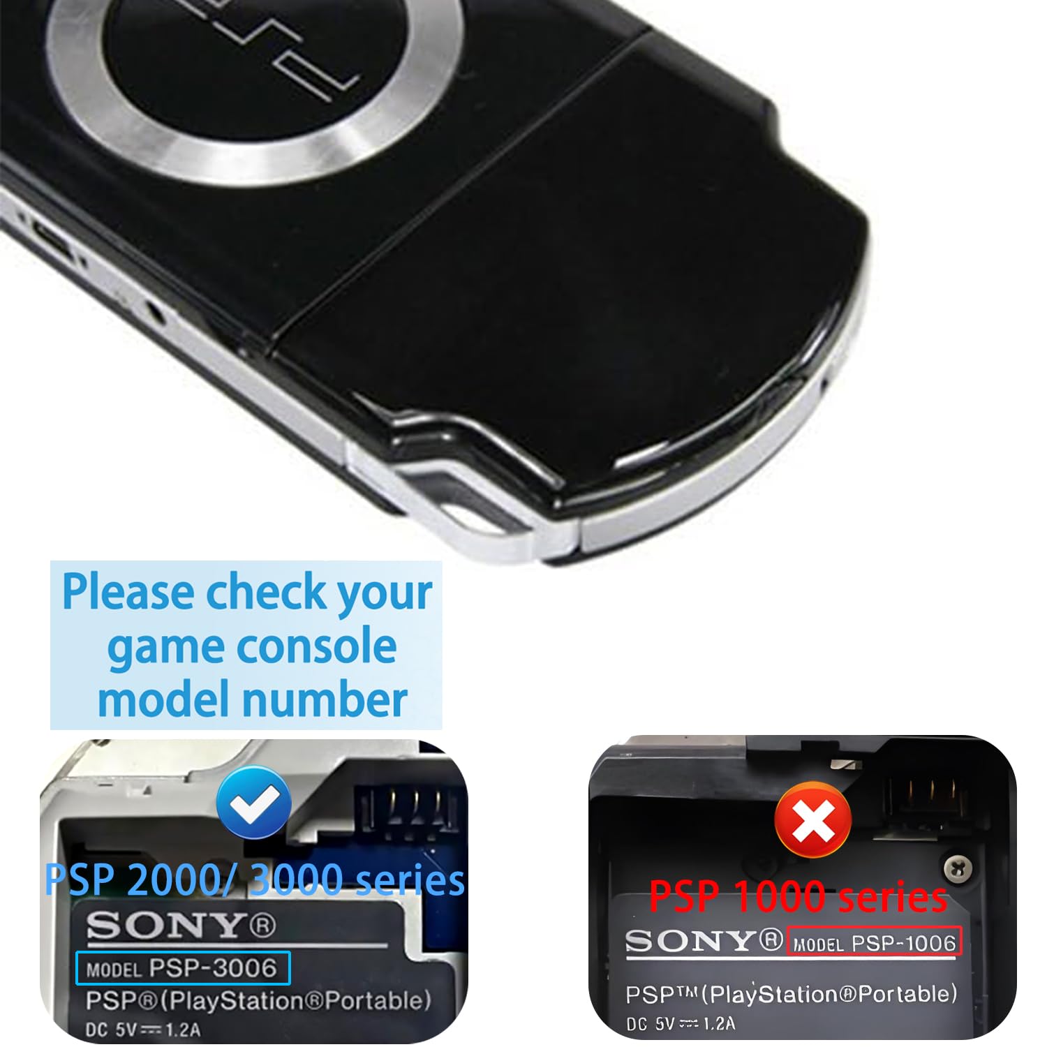 Batteria 3.6V Per Console PSP Batteria Nuova Per Sony PSP 2000/3000 (Slim & Lite) - 3.6V, 2400 MAh, Ricambio PSP-S110 Batteria PSP Sony - Foto 11