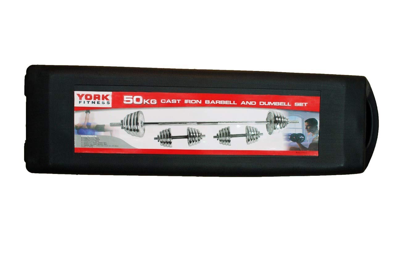 York Dumbbell 50 Kg Silver Desertcart INDIA