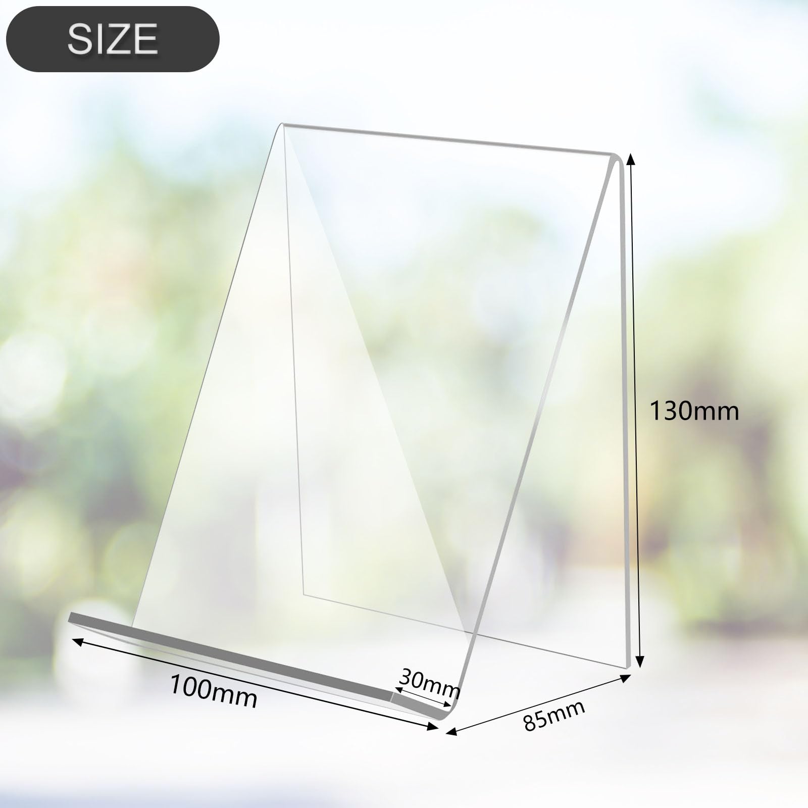 Présentoir De Livres, 6Pcs Présentoirs Chevalets De Table, Présentoir De Table En Acrylique