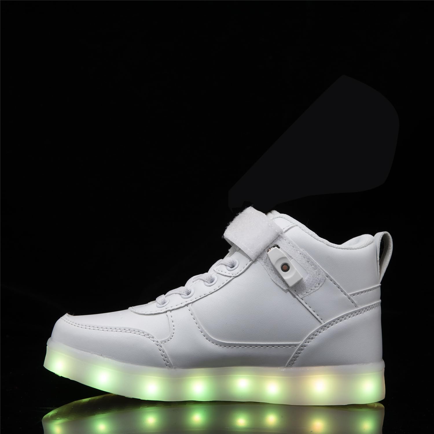 Scarpe da ginnastica per bambini con luci a LED, ricaricabili tramite USB, alte scarpe da ginnastica per bambini unisex
